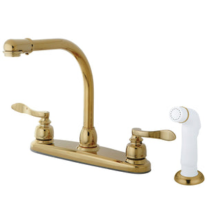 NuWave French KB8752NFL Two-Handle 4-Hole Deck Mount 8