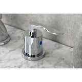 Serena KB8961SVL Two-Handle 3-Hole Deck Mount Widespread Bathroom Faucet with Pop-Up Drain, Polished Chrome