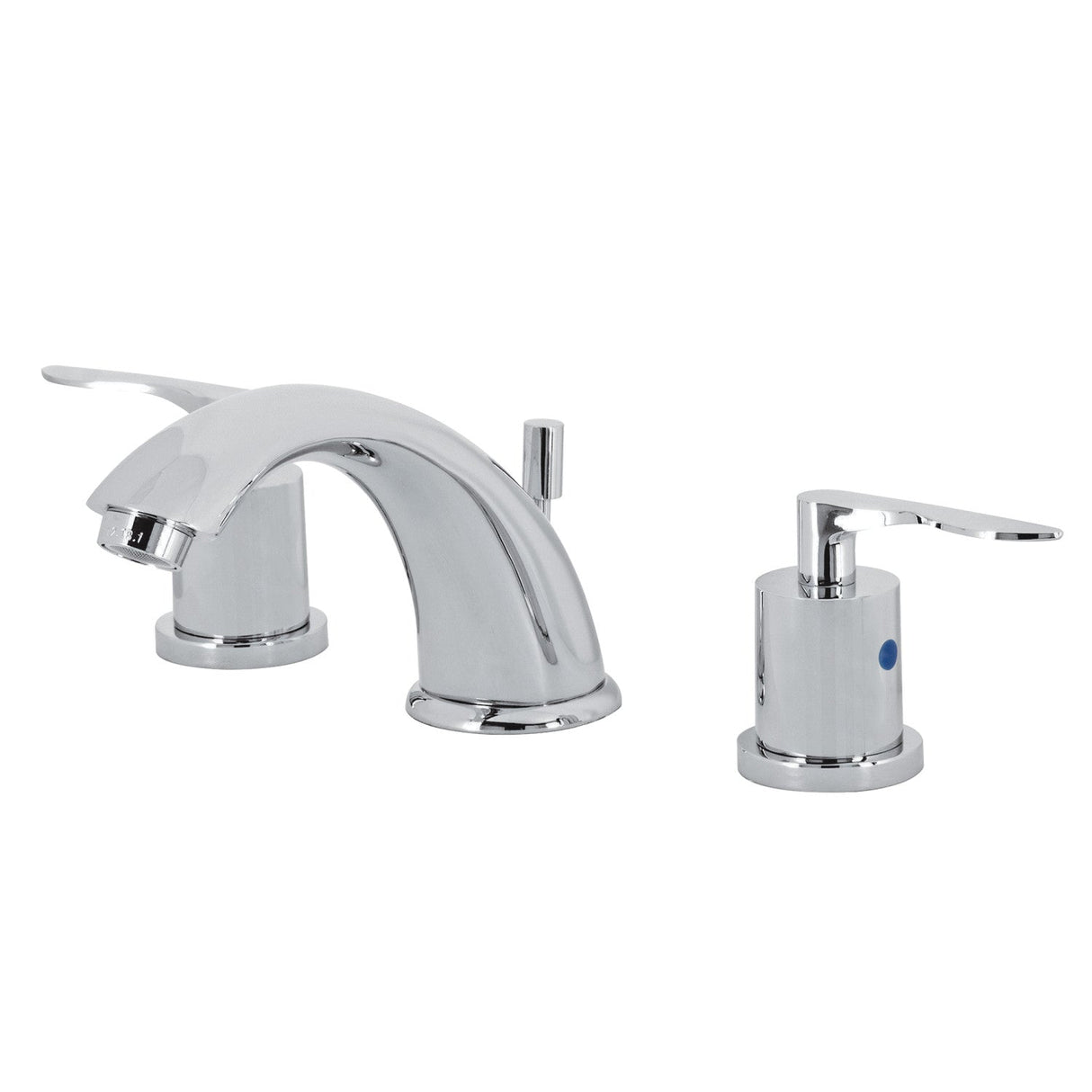 Serena KB8961SVL Two-Handle 3-Hole Deck Mount Widespread Bathroom Faucet with Pop-Up Drain, Polished Chrome
