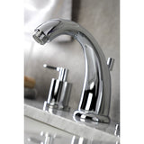Serena KB8981SVL Two-Handle 3-Hole Deck Mount Widespread Bathroom Faucet with Pop-Up Drain, Polished Chrome