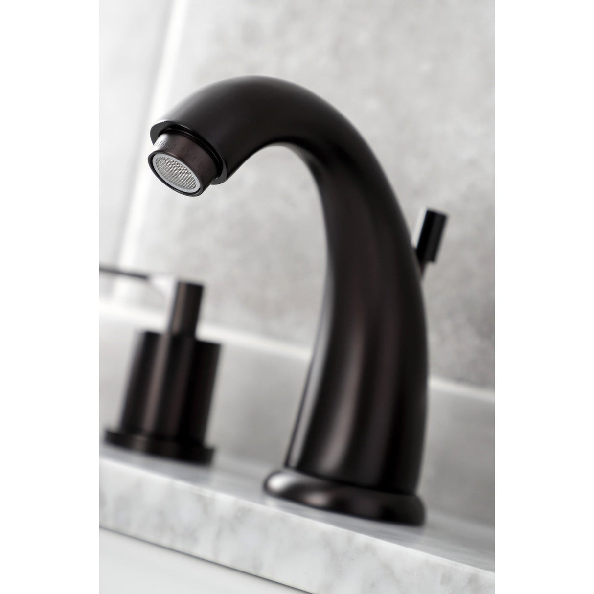 Serena KB8985SVL Two-Handle 3-Hole Deck Mount Widespread Bathroom Faucet with Pop-Up Drain, Oil Rubbed Bronze