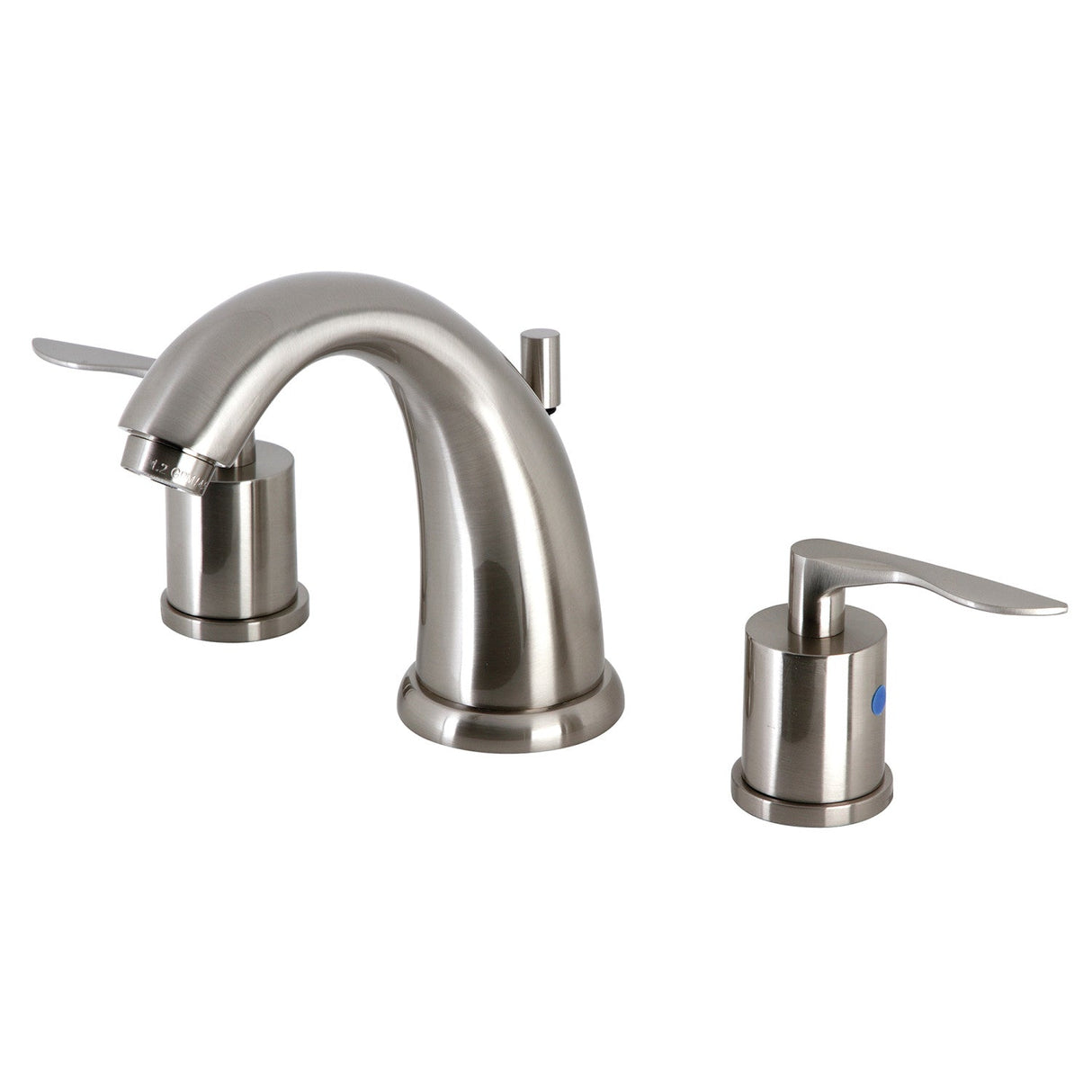 Serena KB8988SVL Two-Handle 3-Hole Deck Mount Widespread Bathroom Faucet with Pop-Up Drain, Brushed Nickel