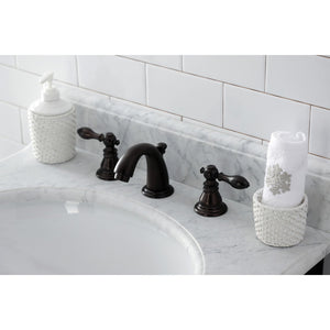 American Classic KB915ACL Two-Handle 3-Hole Deck Mount Widespread Bathroom Faucet with Plastic Pop-Up, Oil Rubbed Bronze