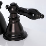 Duchess KB955AKL Two-Handle 3-Hole Deck Mount Mini-Widespread Bathroom Faucet with Plastic Pop-Up, Oil Rubbed Bronze