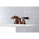 Duchess KB956AKL Two-Handle 3-Hole Deck Mount Mini-Widespread Bathroom Faucet with Plastic Pop-Up, Antique Copper