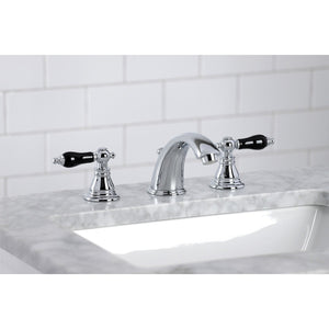Duchess KB961AKL Two-Handle 3-Hole Deck Mount Widespread Bathroom Faucet with Plastic Pop-Up, Polished Chrome
