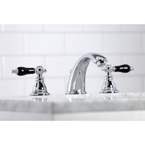 Duchess KB961AKL Two-Handle 3-Hole Deck Mount Widespread Bathroom Faucet with Plastic Pop-Up, Polished Chrome