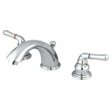 Magellan KB961B Two-Handle 3-Hole Deck Mount Widespread Bathroom Faucet with Brass Pop-Up, Polished Chrome