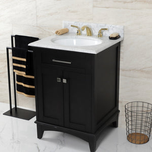 Restoration KB962RXL Two-Handle 3-Hole Deck Mount Widespread Bathroom Faucet with Plastic Pop-Up, Polished Brass