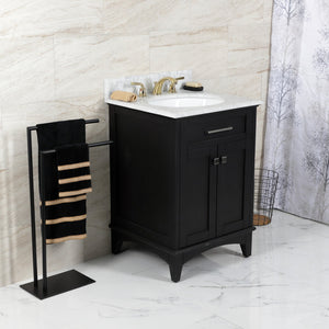 Restoration KB962RXL Two-Handle 3-Hole Deck Mount Widespread Bathroom Faucet with Plastic Pop-Up, Polished Brass