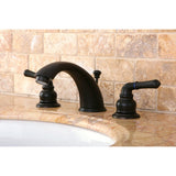 Magellan KB965 Two-Handle 3-Hole Deck Mount Widespread Bathroom Faucet with Plastic Pop-Up, Oil Rubbed Bronze