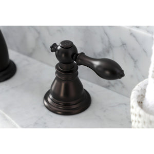 American Classic KB965ACL Two-Handle 3-Hole Deck Mount Widespread Bathroom Faucet with Plastic Pop-Up, Oil Rubbed Bronze