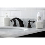American Classic KB965ACL Two-Handle 3-Hole Deck Mount Widespread Bathroom Faucet with Plastic Pop-Up, Oil Rubbed Bronze