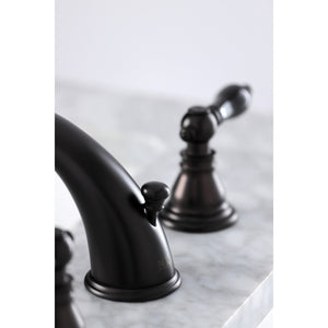 Duchess KB965AKL Two-Handle 3-Hole Deck Mount Widespread Bathroom Faucet with Plastic Pop-Up, Oil Rubbed Bronze