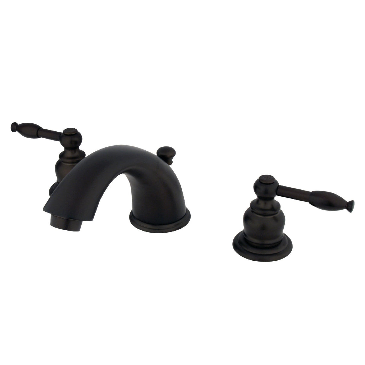 Magellan KB965KL Two-Handle 3-Hole Deck Mount Widespread Bathroom Faucet with Plastic Pop-Up, Oil Rubbed Bronze