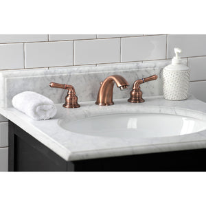 Magellan KB966 Two-Handle 3-Hole Deck Mount Widespread Bathroom Faucet with Plastic Pop-Up, Antique Copper