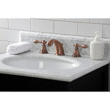 American Classic KB966ACL Two-Handle 3-Hole Deck Mount Widespread Bathroom Faucet with Plastic Pop-Up, Antique Copper