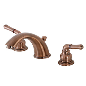 Magellan KB966 Two-Handle 3-Hole Deck Mount Widespread Bathroom Faucet with Plastic Pop-Up, Antique Copper