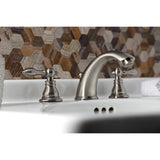 American Classic KB968ACL Two-Handle 3-Hole Deck Mount Widespread Bathroom Faucet with Plastic Pop-Up, Brushed Nickel