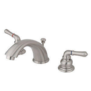 Magellan KB968B Two-Handle 3-Hole Deck Mount Widespread Bathroom Faucet with Brass Pop-Up, Brushed Nickel