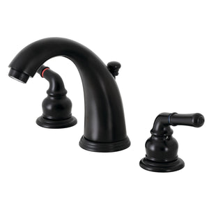 Magellan KB980 Two-Handle 3-Hole Deck Mount Widespread Bathroom Faucet with Plastic Pop-Up, Matte Black