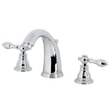 American Classic KB981ACL Two-Handle 3-Hole Deck Mount Widespread Bathroom Faucet with Plastic Pop-Up, Polished Chrome