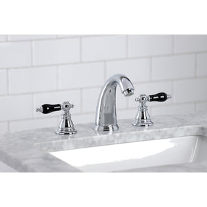 Duchess KB981AKL Two-Handle 3-Hole Deck Mount Widespread Bathroom Faucet with Plastic Pop-Up, Polished Chrome