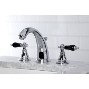 Duchess KB981AKL Two-Handle 3-Hole Deck Mount Widespread Bathroom Faucet with Plastic Pop-Up, Polished Chrome