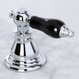 Duchess KB981AKL Two-Handle 3-Hole Deck Mount Widespread Bathroom Faucet with Plastic Pop-Up, Polished Chrome