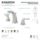Magellan KB985 Two-Handle 3-Hole Deck Mount Widespread Bathroom Faucet with Plastic Pop-Up, Oil Rubbed Bronze
