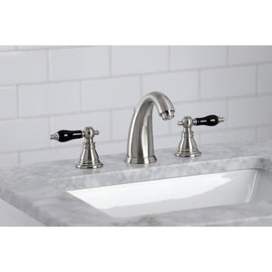 Duchess KB988AKL Two-Handle 3-Hole Deck Mount Widespread Bathroom Faucet with Plastic Pop-Up, Brushed Nickel