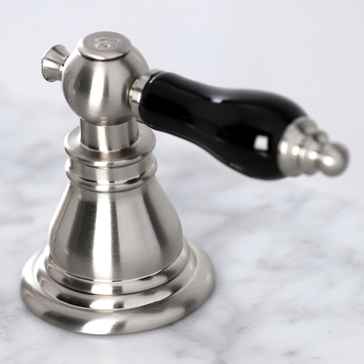 Duchess KB988AKL Two-Handle 3-Hole Deck Mount Widespread Bathroom Faucet with Plastic Pop-Up, Brushed Nickel