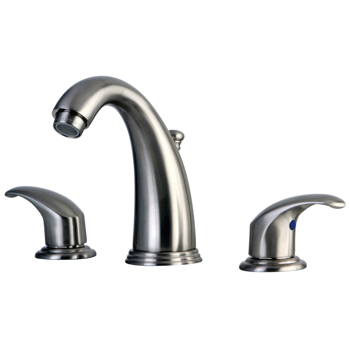 Magellan KB988LL Two-Handle 3-Hole Deck Mount Widespread Bathroom Faucet with Plastic Pop-Up, Brushed Nickel