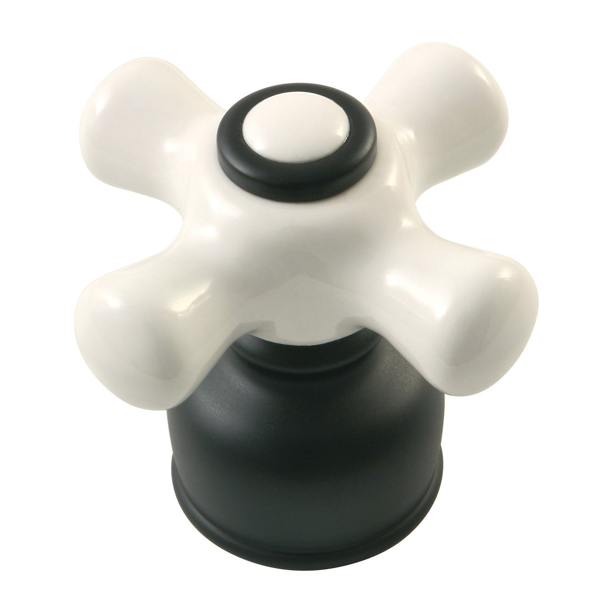 KBDH720PX Porcelain Cross Diverter Handle, Matte Black
