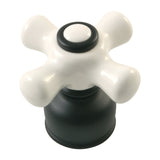 KBDH720PX Porcelain Cross Diverter Handle, Matte Black