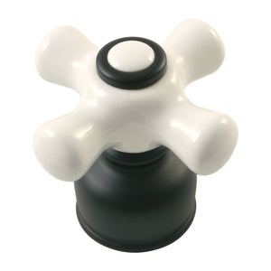 KBDH720PX Porcelain Cross Diverter Handle, Matte Black
