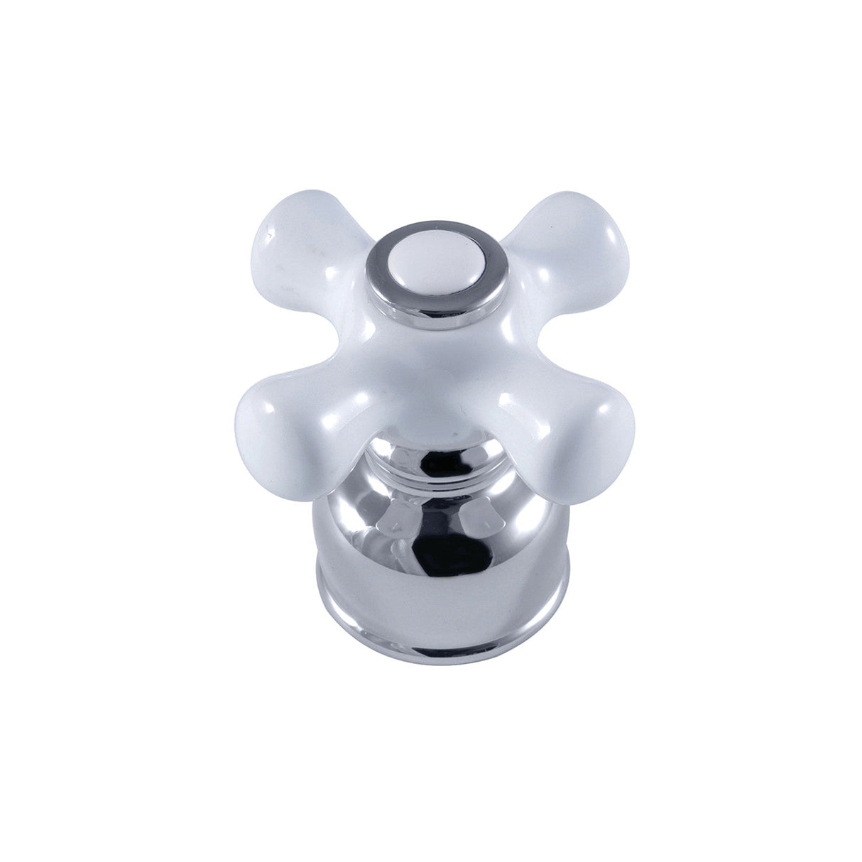 KBDH721PX Porcelain Cross Diverter Handle, Polished Chrome