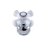 KBDH721PX Porcelain Cross Diverter Handle, Polished Chrome