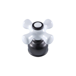 KBDH725PX Porcelain Cross Diverter Handle, Oil Rubbed Bronze