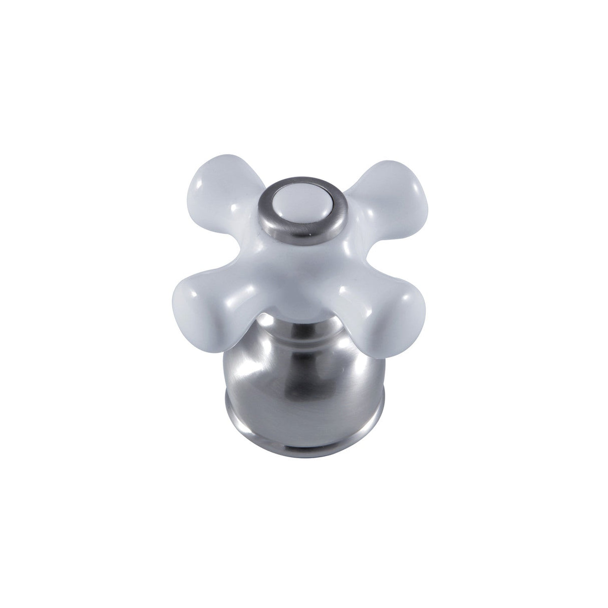 KBDH728PX Porcelain Cross Diverter Handle, Brushed Nickel