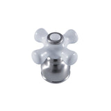 KBDH728PX Porcelain Cross Diverter Handle, Brushed Nickel
