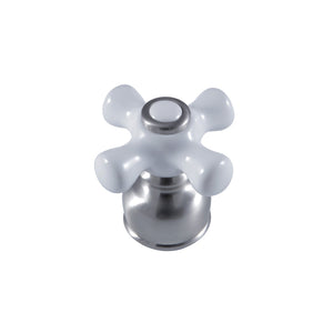 KBDH728PX Porcelain Cross Diverter Handle, Brushed Nickel