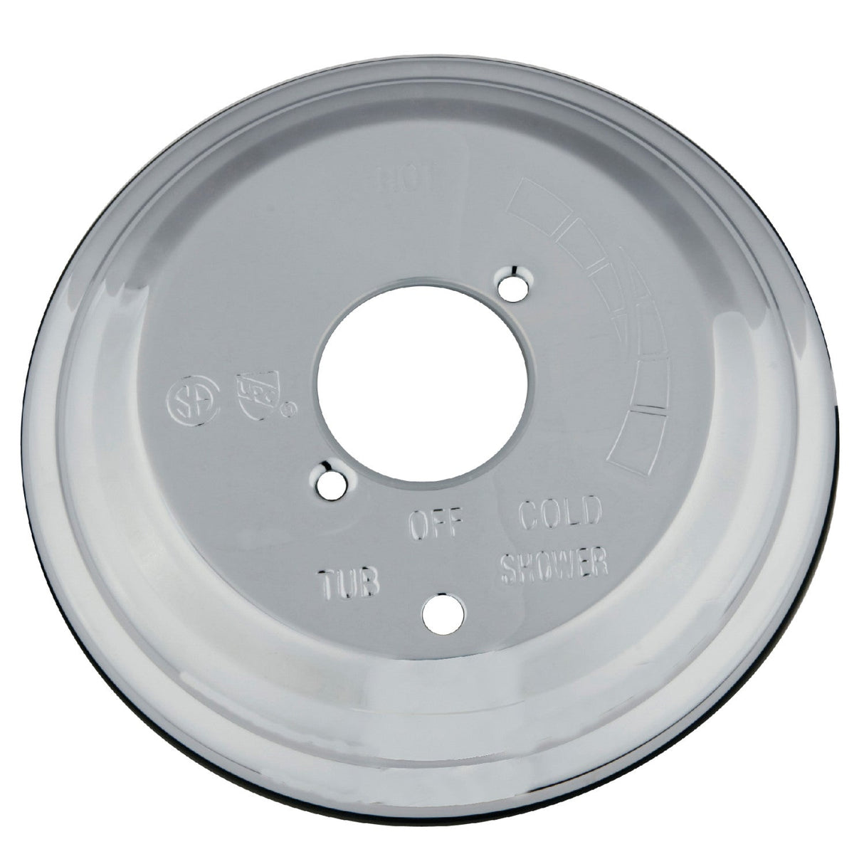 KBE36310 Brass Escutcheon Plate, Polished Chrome