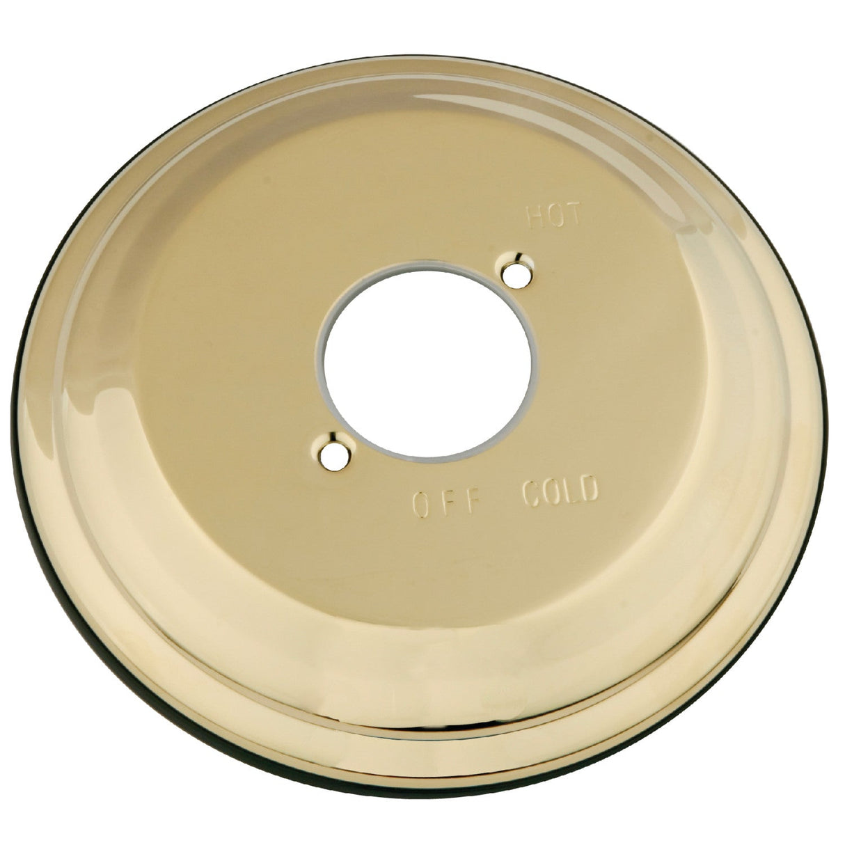 KBE3632 Brass Shower Escutcheon Plate, Polished Brass