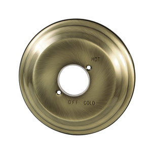 KBE3633 Brass Shower Escutcheon Plate, Antique Brass