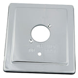 Stylobate KBE86510 Brass Escutcheon Plate, Polished Chrome