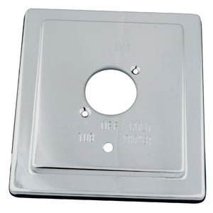 Stylobate KBE86510 Brass Escutcheon Plate, Polished Chrome