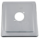 Stylobate KBE8651 Brass Escutcheon Plate, Polished Chrome