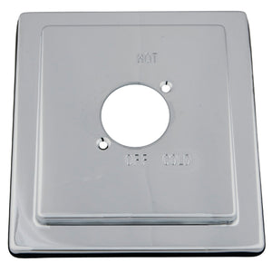 Stylobate KBE8651 Brass Escutcheon Plate, Polished Chrome