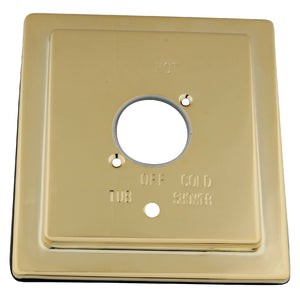 Stylobate KBE86520 Brass Escutcheon Plate, Polished Brass